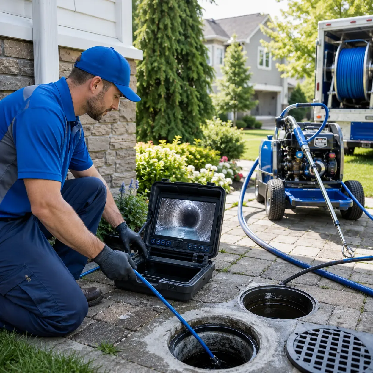 Outdoor drain cleaning professionals serving Sykesville, MD